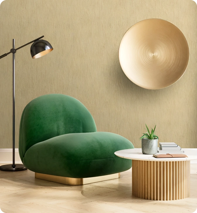 Gold stripe with minimalist look perfect for your home